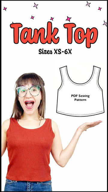 Knit Tank Top Sewing Pattern PDF Digital Download